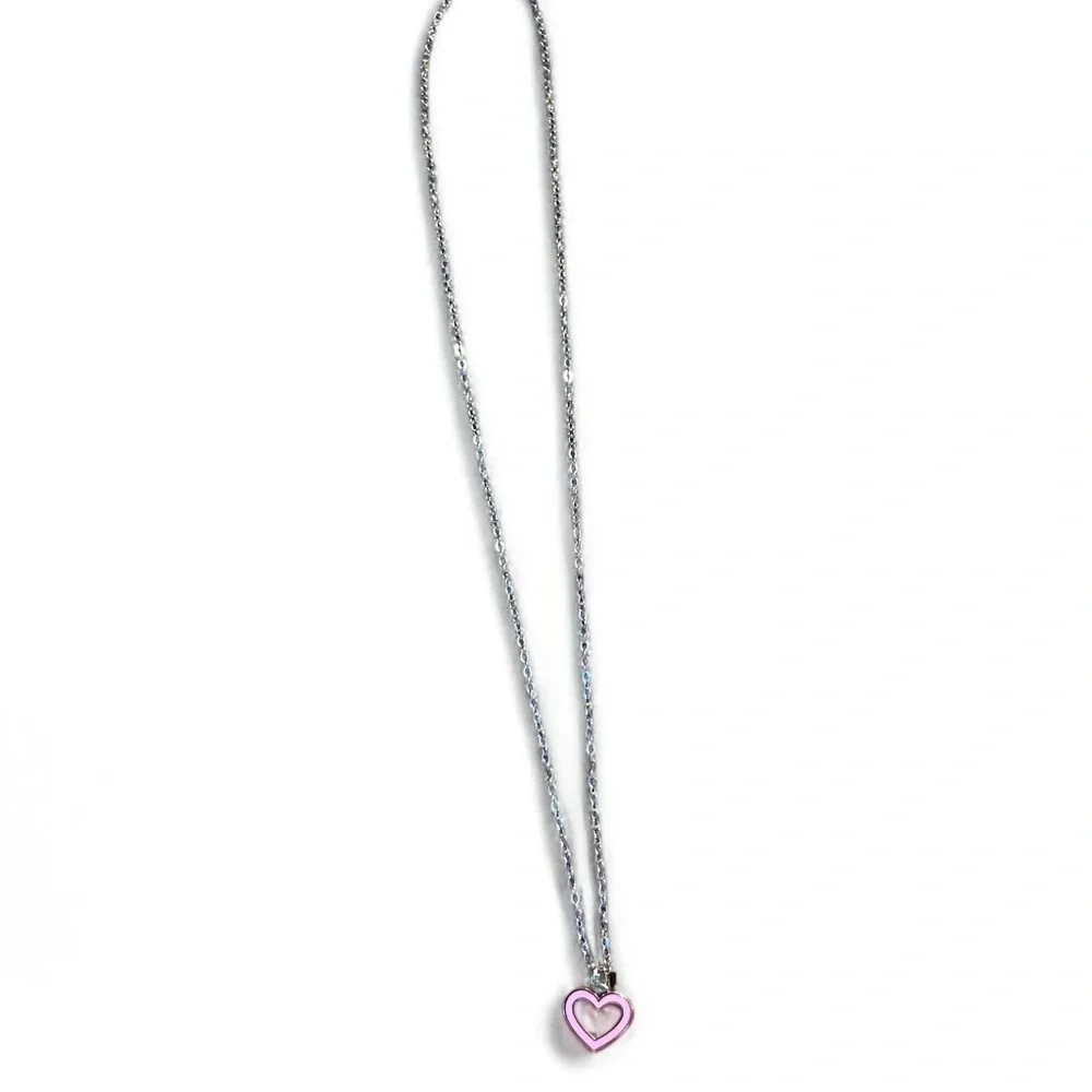 Coach Pink Heart Necklace - Picture 2 of 3